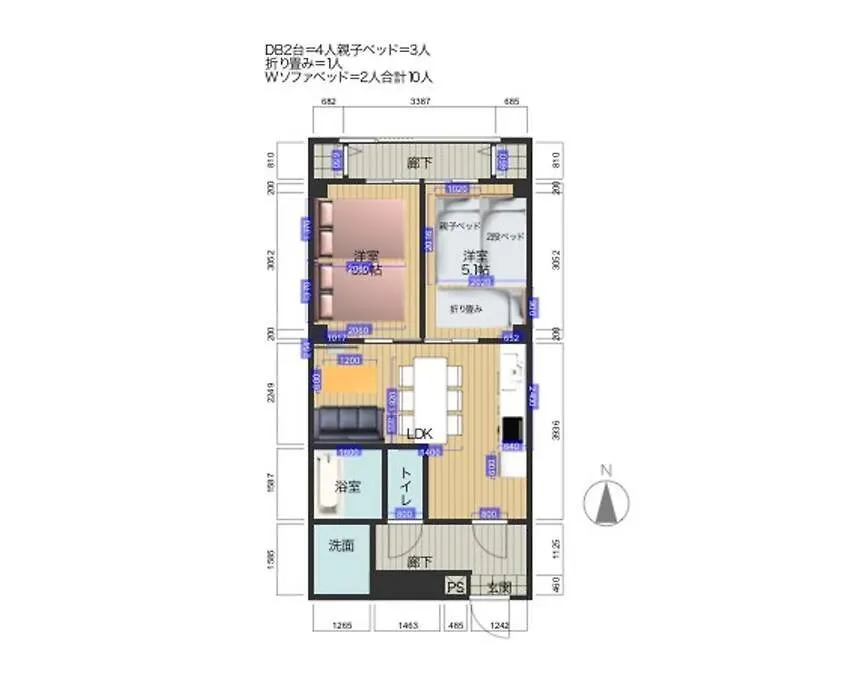 Nd42 Naniwa Daikoku Apartment Osaka
